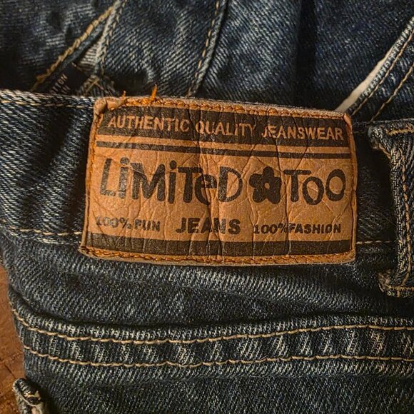 LIMITED TOO Girls Blue Jeans Size 8 Flare EUC - Picture 4 of 5